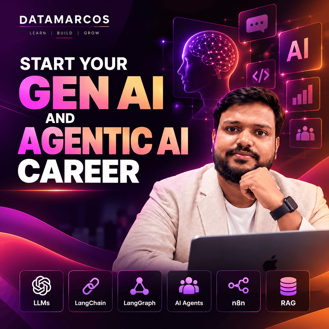 Start your GenAI and Agentic AI career program poster